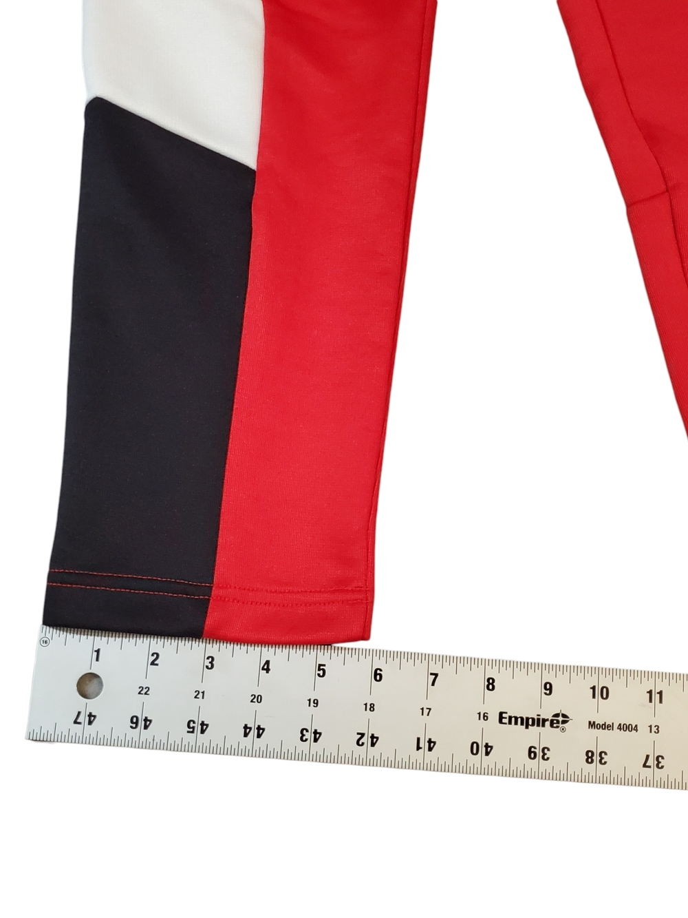 Puma X Ferrari Red Track Pants Mens Size Medium Black and White Panels - Picture 11 of 13